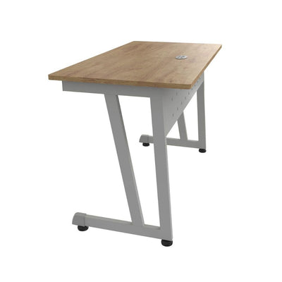 ESCRITORIO OFIK 231 | Escritorio Básico 103S | Regatón Nivelador | Melamina | Estructura Tubular | plástico | Lámina | Polipropileno | Interior - 231 - OFIK - NOGAL BEAT - Escritorio