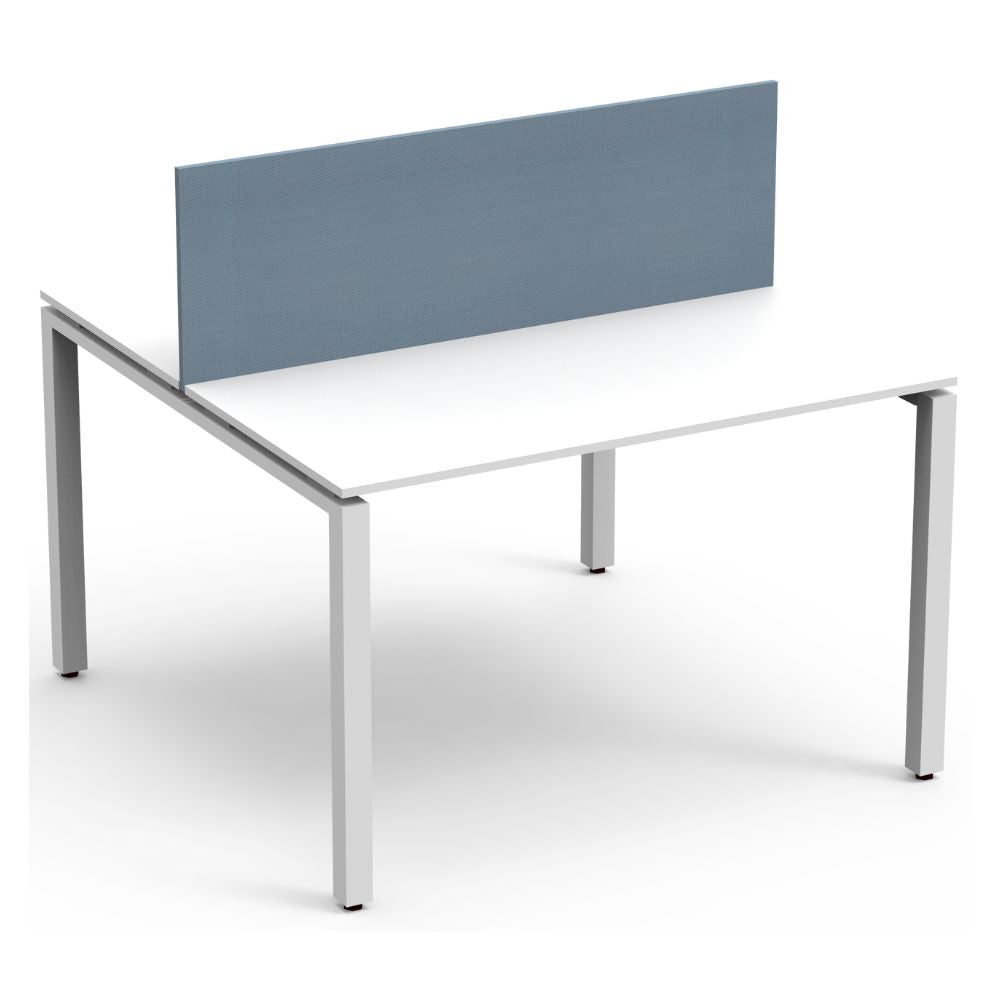 Estación para despacho Slim Palette SPBDS double benching con cubierta de melamina y estructura de acero