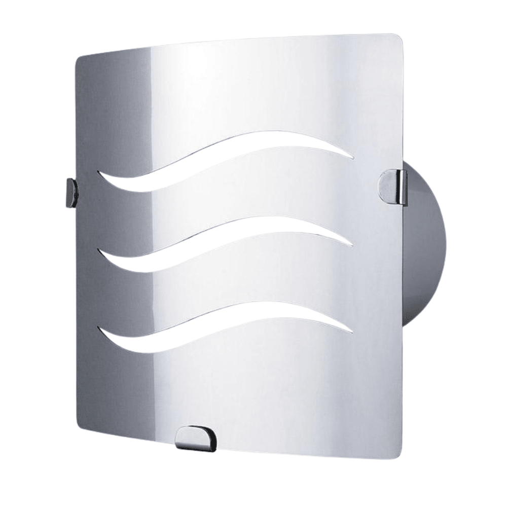 Extractor de Aire para Medios Baños - MASTERFAN PLATINO 4L - Satinado - Operación Silenciosa - PLATINO 4 - Masterfan - NOGAL BEAT - Extractor de Aire
