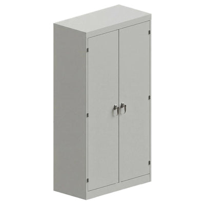 Gabinete Guardarropa Metálico para Vestidor de Personal - GEBESA ARKA - Frente 90 cm - Cuerpo de Acero - GAG490045 - GEBESA - NOGAL BEAT - Archivero