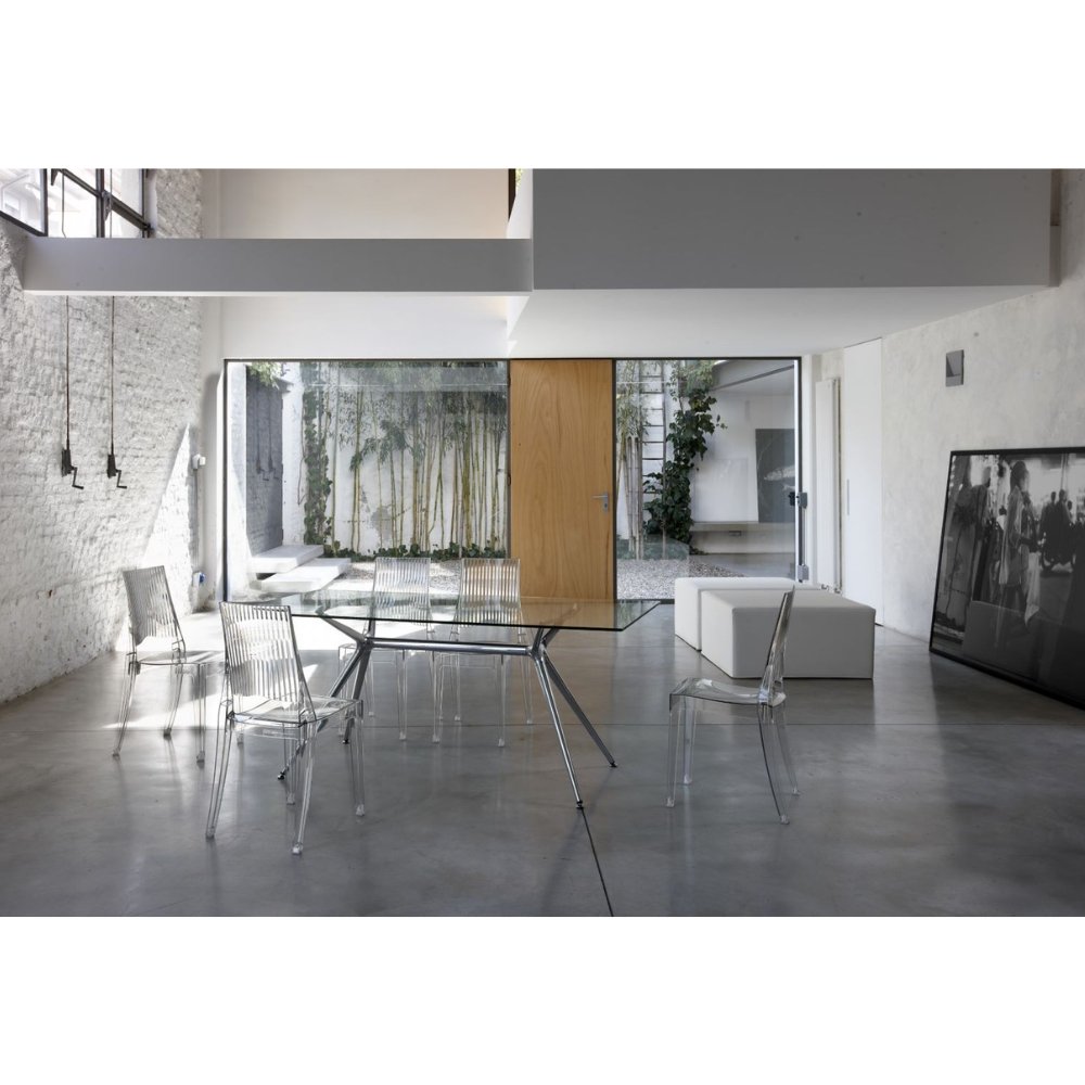 Labenze Silla Glenda 155-07800 Policarbonato Base 4 Puntas - 155-07800-ROJ - Labenze - NOGAL BEAT - Sillas