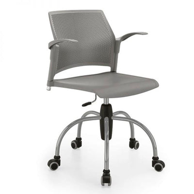 Labenze Silla Replay Giratoria 101-0610G Polipropileno Base Estrella Acero Gris - 101-0610G - Labenze - NOGAL BEAT - Sillas