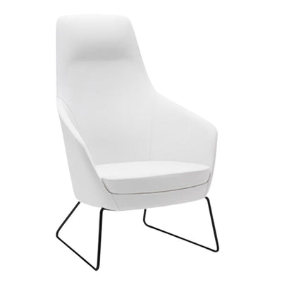 Labenze Sillon Nora Respaldo Alto Poliuretano Inyectado Tapizado Base Personalizable - 155-20240-NGO-TAP0 - Labenze - NOGAL BEAT -