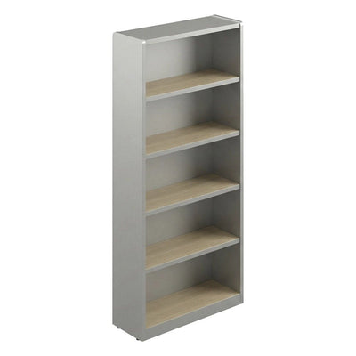 Librero Alto para Oficina Privada - GEBESA SPAZIO - Frente 84.4 cm - Abierto - GBS440180 - GEBESA - NOGAL BEAT - Librero