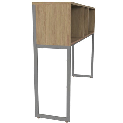Librero de oficina OFIK URBAN 891 en melamina con estructura de acero y jaladeras de metal.