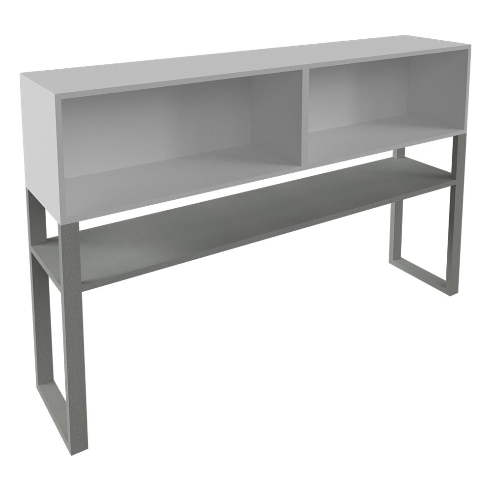 Librero sobre Credenza para Despacho - GEBESA G-CONNECT - Frente 180 cm - Abierto - GBG479180 - GEBESA - NOGAL BEAT - Librero