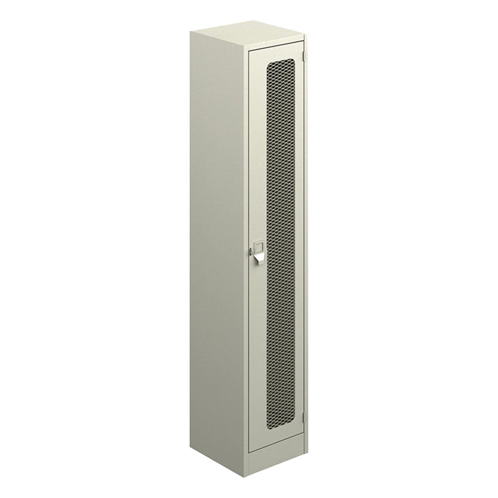 Locker Metálico para Gimnasio - GEBESA ARCHIVO Y ALMACENAJE - Frente 36 cm - 1 Puerta con Malla 3B - GAA751 - GEBESA - NOGAL BEAT - Archivero