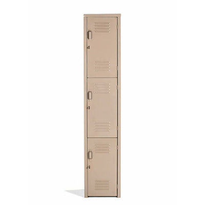 Locker OFIK 314 de 3 puertas metálicas en lámina calibre 24 con ventilación