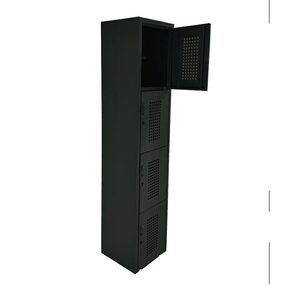 LOCKER OFIK 321 | Locker para Empresa | 5 Puertas | Perforado | Interior - OFK 321 - OFIK - NOGAL BEAT - Mobiliario