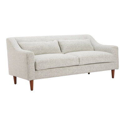 Love Seat para Consultorio 2 Plazas - ZUO KOSELI - Gris Peltre - Asiento y Respaldo Tapizados en Tejido Texturizado - 110782 - Zuo - NOGAL BEAT - Sillón Ocasional