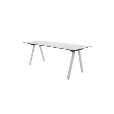 MESA COLOS VU B/R 2000 | Mesa Visitante Ocasional Bares Restaurantes Oficinas | 75 cm | Base de Metal Estructurada en Tripie | Varios Colores | Cubierta Multicapa Laminada en Alta Presión | Interior - VU B/R 2000 - Colos - NOGAL BEAT - Mesas