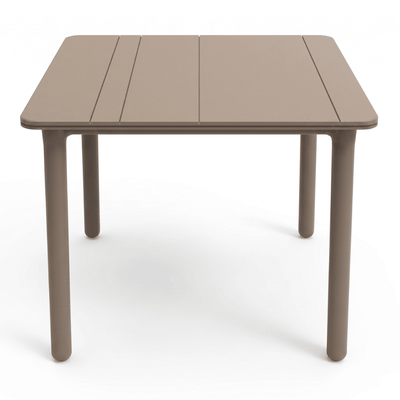 Mesa Comercial al Aire Libre 90 x 90 - RESOL SOLID 90 X 90 - Varios Colores - 4 Puntas y Protección UV - 04168 - Resol - NOGAL BEAT - Mesas