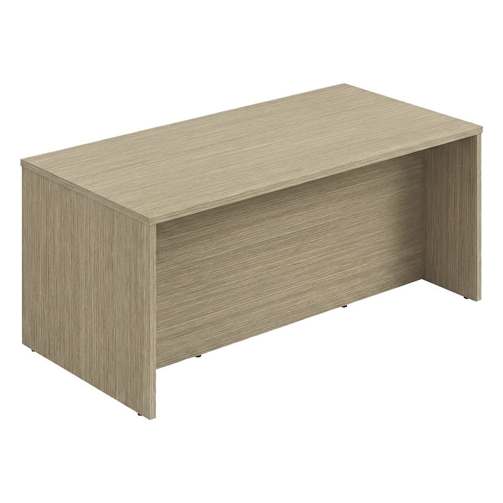 Mesa Compartida para Oficina Abierta - GEBESA G-CONNECT - Frente 240 cm - Alto 75 cm - Estructura de Aglomerado - GBG522240CN - GEBESA - NOGAL BEAT - Mesa Comercial Interior
