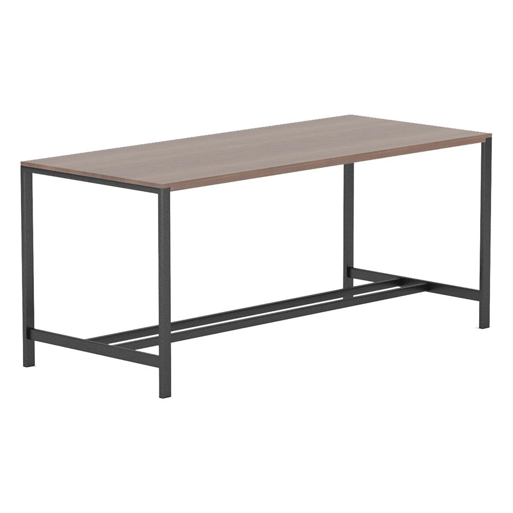 Mesa Comunal para Sala de Espera - GEBESA GRC BRADY - Frente 150 cm - Alto 90 cm - Base de Acero - GGRY530306036 - GEBESA - NOGAL BEAT - Mesa Comercial Interior
