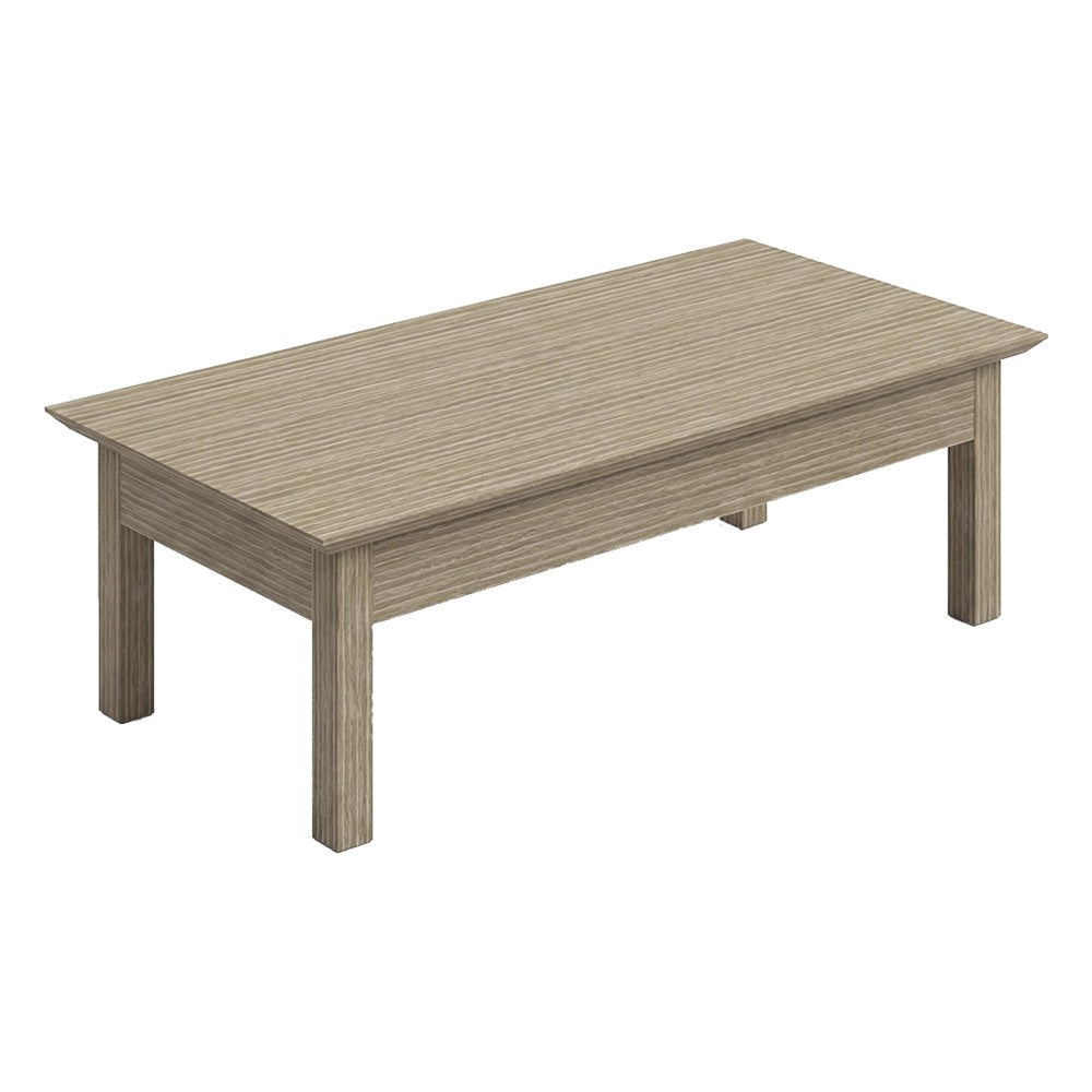 Mesa de Centro para Recepción - GEBESA FILO - Frente 120 cm - Cubierta de MDF y Cuerpo de Aglomerado - GCF505CN - GEBESA - NOGAL BEAT - Mesa Comercial Interior