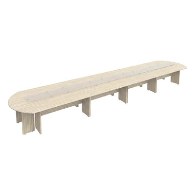 Mesa de Juntas Configurable para Sala de Consejo - GEBESA CONTEMPO - Frente 720 cm - GCC590720 - GEBESA - NOGAL BEAT - Mesa de Juntas