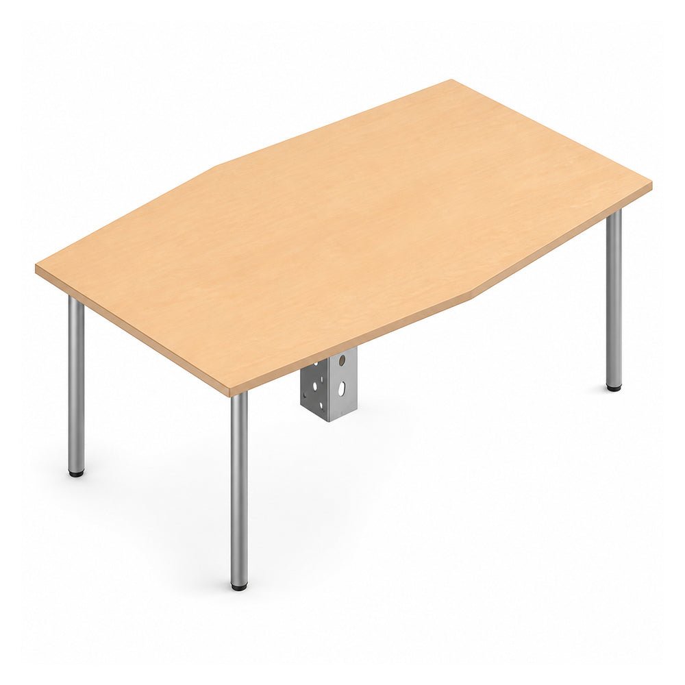 Mesa de Juntas para Oficina Sala - VERSA READY - Varios Colores - Frente 180 cm - Cubierta Melamina 28mm o LPAP 28mm - RE-750 - VERSA - NOGAL BEAT - Mesa de Juntas