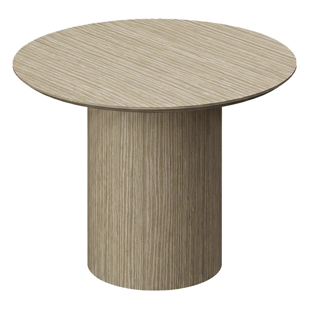 Mesa de Juntas Redonda para Sala de Juntas - GEBESA FILO - Ø 105 cm - GCF575105CN - GEBESA - NOGAL BEAT - Mesa de Juntas