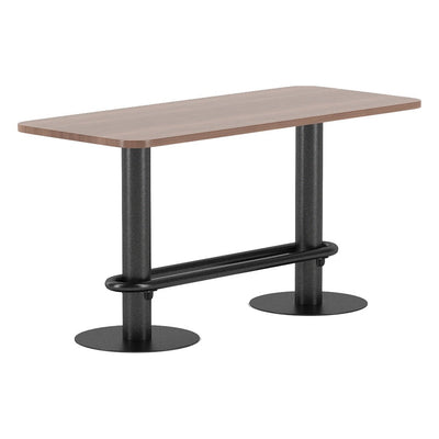 Mesa de Mostrador para Comedor Institucional - GEBESA GRC FRANKIE - Alto 90 cm - Esquinas Redondeadas - GGRF545307236 - GEBESA - NOGAL BEAT - Mesa Comercial Interior