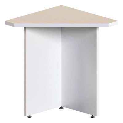 Mesa Esquinera Triangular para Sala de Juntas - GEBESA KENZA - Frente 70 cm - Estructura de Aglomerado - GBK503070 - GEBESA - NOGAL BEAT - Mesa de Juntas