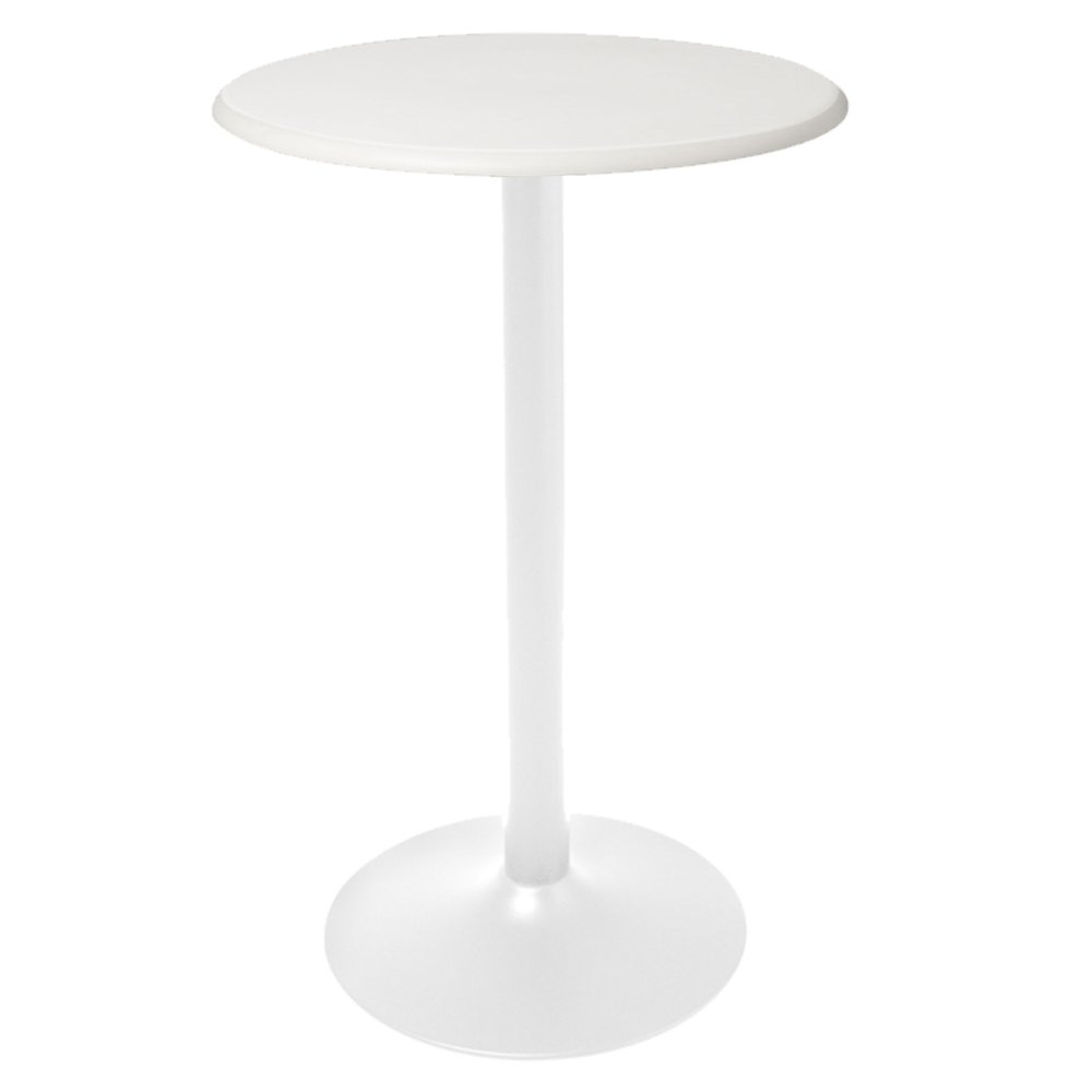 Mesa redonda OFFIHO HERON OHM-7168B-LT con pedestal de acero y cubierta de polipropileno