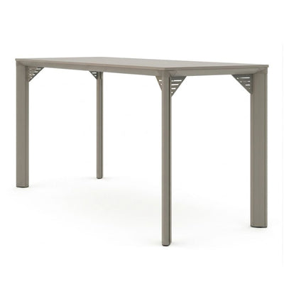 Mesa Periquera Alta Base Altura Barra - VERSA BASE - Estructura en Perfil de Aluminio con Patas - BA-3900 BASE - VERSA - NOGAL BEAT - Mesa Periquera