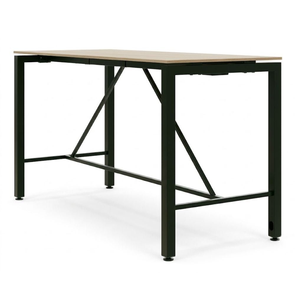 Mesa Periquera Alta Vento Altura Barra - VERSA VENTO - Varios Colores - Cubierta LPAP 16mm - VE-3900 VENTO - VERSA - NOGAL BEAT - Mesa Periquera
