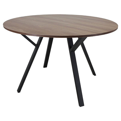 Mesa Redonda para Bistró - KINGSTRONG SIBARI 120 D203 - MESA0903754 - Nogal - Estructura en Metal y Cubierta en Melamina - MESA0903754 - Mundo In - NOGAL BEAT - Mesa Comercial Interior