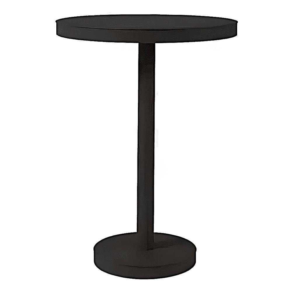 Mesa Redonda Periquera para Restaurantes - RESOL BARCINO PIE CENTRAL Ø60 HIGH - Varios Colores - Estructura de Aluminio - 01434 - Resol - NOGAL BEAT - Mesa Periquera