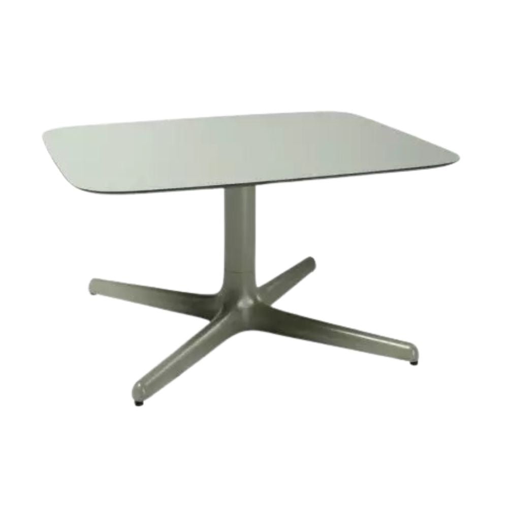 MESA RESOL ANOU TOLEDO | Mesa Auxiliar para Sala de Estar | 35.4 cm | Tablero HPL | Pie de Aluminio | Interior - 70349 - Resol - NOGAL BEAT - Mesas