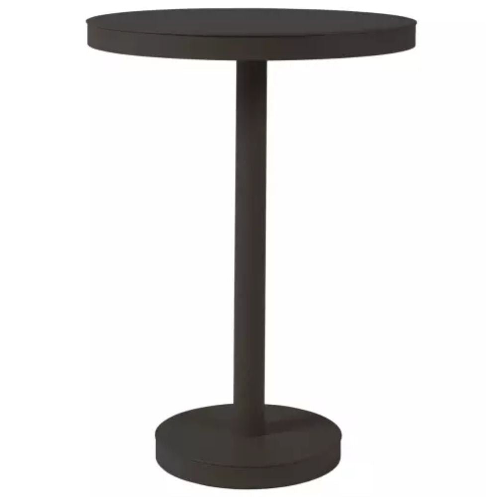 Mesa de exterior Resol Barcino Pie Central Ø80 circular con estructura de aluminio