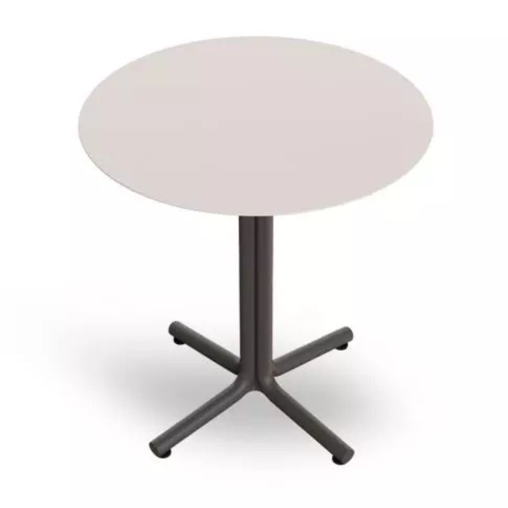 MESA RESOL BINI HPL | Mesa Ocasional | Tablero Compacto Fenólico | Pie Polipropileno | Fibra Vidrio | Protección UV | Interior + Exterior - 06071 - Resol - NOGAL BEAT - Mesas