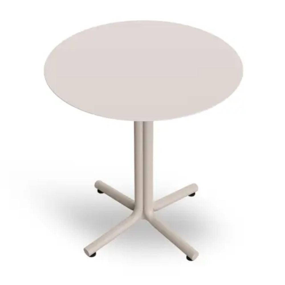 MESA RESOL BINI HPL | Mesa Ocasional | Tablero Compacto Fenólico | Pie Polipropileno | Fibra Vidrio | Protección UV | Interior + Exterior - 06073 - Resol - NOGAL BEAT - Mesas