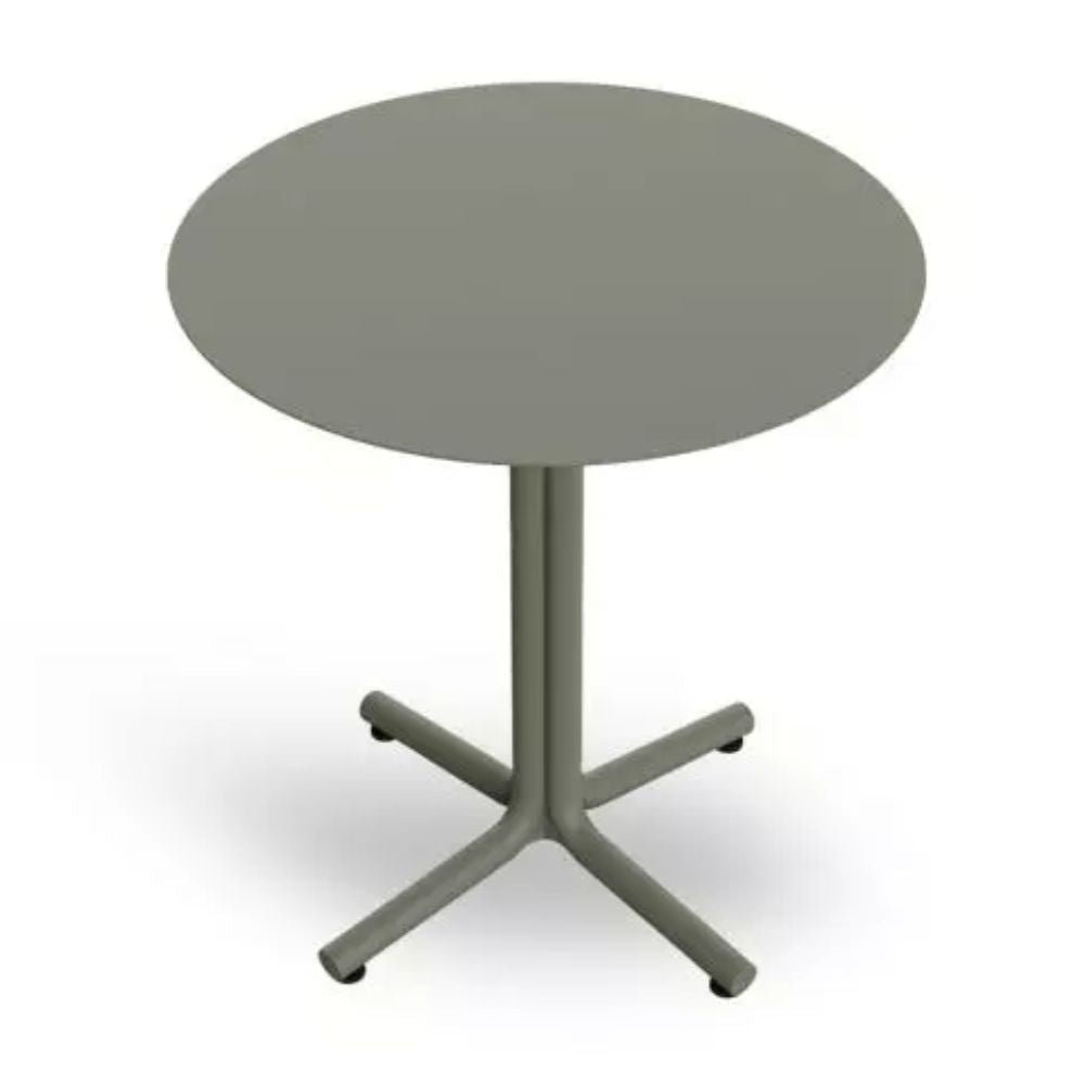MESA RESOL BINI HPL | Mesa Ocasional | Tablero Compacto Fenólico | Pie Polipropileno | Fibra Vidrio | Protección UV | Interior + Exterior - 06074 - Resol - NOGAL BEAT - Mesas