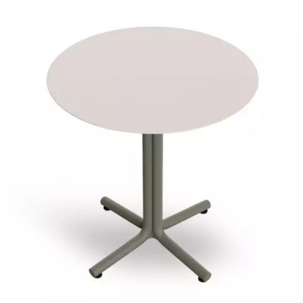 MESA RESOL BINI HPL | Mesa Ocasional | Tablero Compacto Fenólico | Pie Polipropileno | Fibra Vidrio | Protección UV | Interior + Exterior - 06072 - Resol - NOGAL BEAT - Mesas