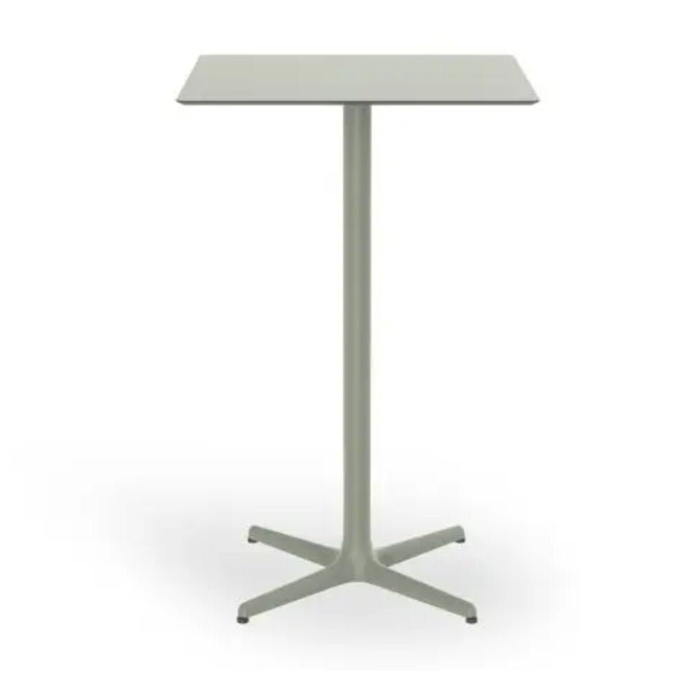 MESA RESOL TOLEDO ALTA 70 70x70 | Mesa Ocasional | Estructura Aluminio | Pintado | Compacto Fenólico | Interior + Exterior - 06146 - Resol - NOGAL BEAT - Mesas