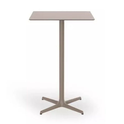 MESA RESOL TOLEDO ALTA 70 70x70 | Mesa Ocasional | Estructura Aluminio | Pintado | Compacto Fenólico | Interior + Exterior - 06144 - Resol - NOGAL BEAT - Mesas