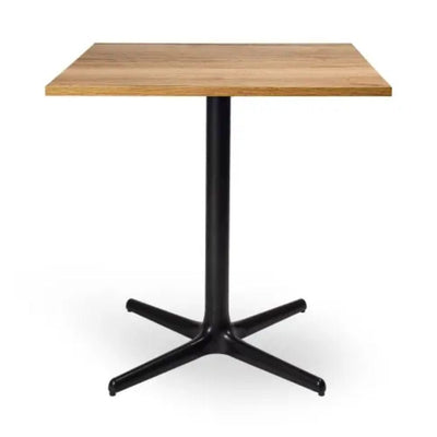 MESA RESOL TOLEDO WOOD 70/80 70x70 | Mesa Ocasional | 75 cm | Estructura Aluminio Pintado | Melamina Madera | Interior - 06152 - Resol - NOGAL BEAT - Mesas