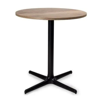 MESA RESOL TOLEDO WOOD 70/80 Ø70 | Mesa Ocasional | 75 cm | Estructura Aluminio Pintado | Melamina Madera | Interior - 06148 - Resol - NOGAL BEAT - Mesas