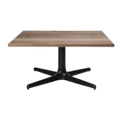 MESA RESOL TOLEDO WOOD 80 x 80 | Mesa Auxiliar para Sala de Estar | 36 cm | Estructura Aluminio | Melamina Efecto Madera | Interior - 06170 - Resol - NOGAL BEAT - Mesas