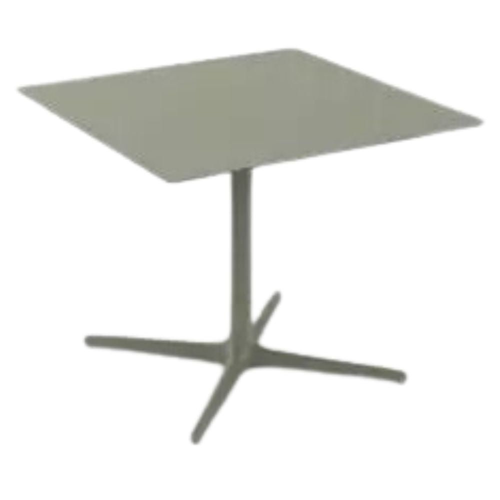 MESA RESOL TOLEDO XL 90/100 90x90 | Mesa Ocasional | Estructura Aluminio | Pintado | Compacto Fenólico | Interior + Exterior - 05872 - Resol - NOGAL BEAT - Mesas