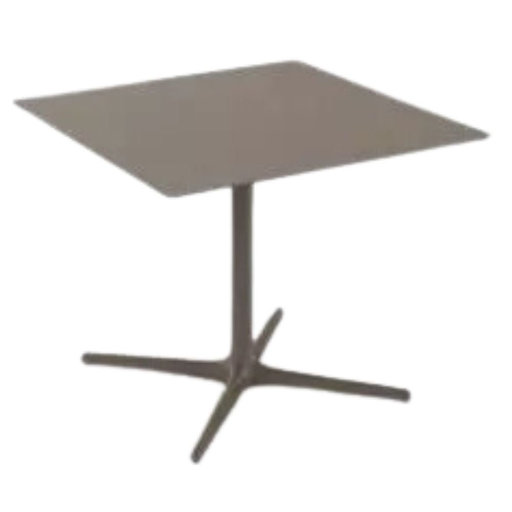 MESA RESOL TOLEDO XL 90/100 90x90 | Mesa Ocasional | Estructura Aluminio | Pintado | Compacto Fenólico | Interior + Exterior - 05873 - Resol - NOGAL BEAT - Mesas
