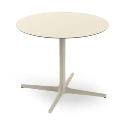 MESA RESOL TOLEDO XL 90/100 Ø90 | Mesa Ocasional | Estructura Aluminio | Pintado | Compacto Fenólico | Circular | Interior + Exterior - 05871 - Resol - NOGAL BEAT - Mesas