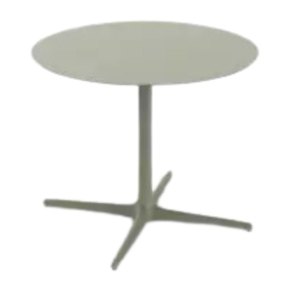 MESA RESOL TOLEDO XL 90/100 Ø90 | Mesa Ocasional | Estructura Aluminio | Pintado | Compacto Fenólico | Circular | Interior + Exterior - 05869 - Resol - NOGAL BEAT - Mesas