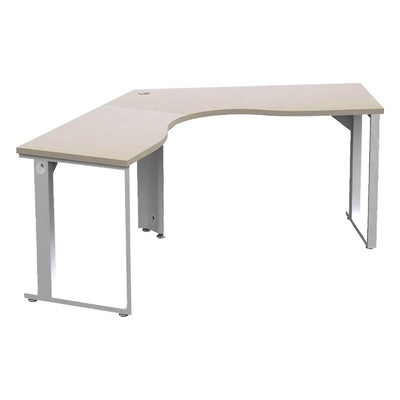 Mesa Triceta para Coworking - GEBESA URBAN - Frente 120 cm - Cuerpo Metálico - GBU517120 - GEBESA - NOGAL BEAT - Mesa Comercial Interior