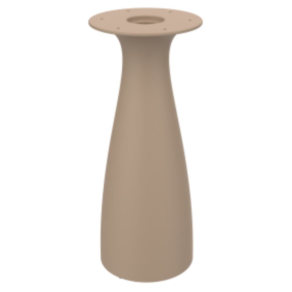 MESA Y CUBIERTA RESOL BAOBAB L 60 70 180x70 DIA HPL | Pie de Mesa Con Cubierta en MDPE Gama Premium | Tablero HPL | Protección UV | Fácil Montaje | Interior + Exterior - 06531 - Resol - NOGAL BEAT - mesa
