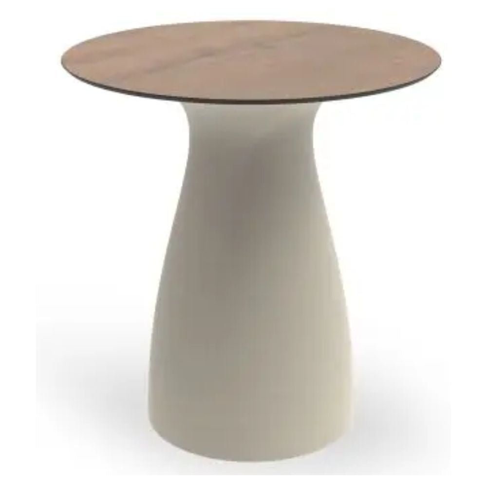 MESA Y CUBIERTA RESOL BAOBAB M 70 80 90 100 200x100 DIA HPL | Pie de Mesa Con Cubierta en MDPE Gama Premium | Tablero HPL | Protección UV | Fácil Montaje | Interior + Exterior - 63570 - Resol - NOGAL BEAT - Definir