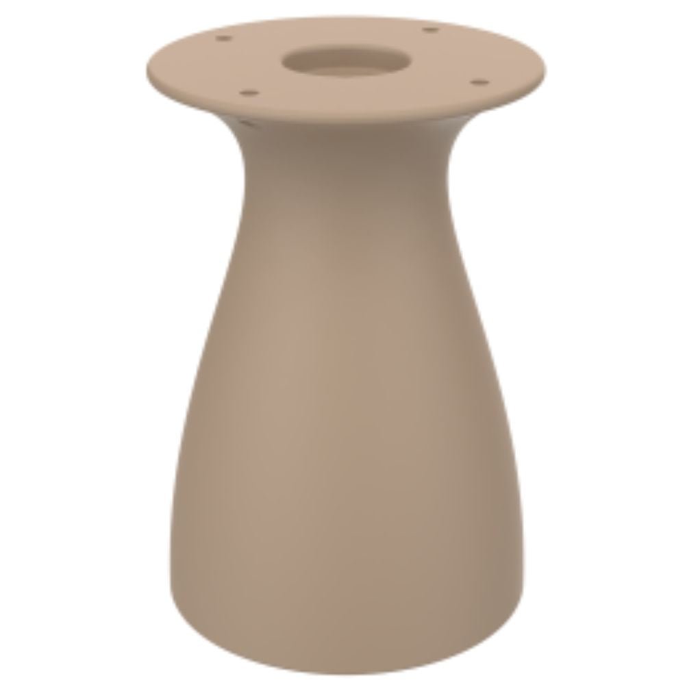 MESA Y CUBIERTA RESOL BAOBAB S 40 50 DIA HPL | Pie de Mesa Con Cubierta en MDPE Gama Premium | Tablero HPL | Protección UV | Fácil Montaje | Interior + Exterior - 06579 - Resol - NOGAL BEAT - Base
