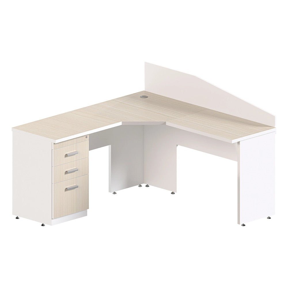 Módulo Angular para Área Colaborativa - GEBESA KENZA - Frente 150 cm - GBK160 - GEBESA - NOGAL BEAT - Escritorio de Oficina