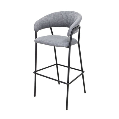 NOGAL BEAT CACERES 75 CM W29 | Banco Decorativo Ocasional | 75 cm | Base 4 Puntas | Varios Colores | Interior - SILL0904436 - Mundo In - NOGAL BEAT - Banco para bar